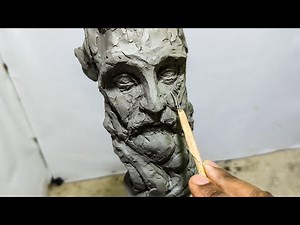 Sculpting head in Clay | How to making with Clay