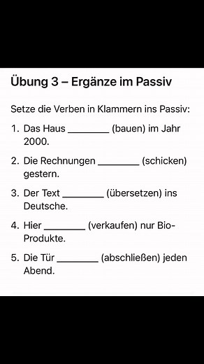 #deutschkursonline #einfachlernen #passiv #B1 #deutschlernenmachtspaß #grammatik #deutschlernen #DTZ # | Rodrigue Bere
