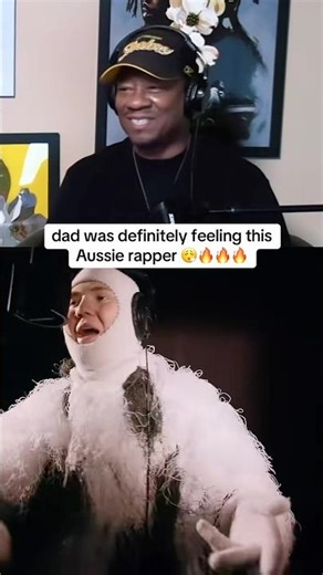 Dad was feeling this Aussie rap spit a freestyle 🔥 #freestyle #reactionvideo #trendingpost❤️