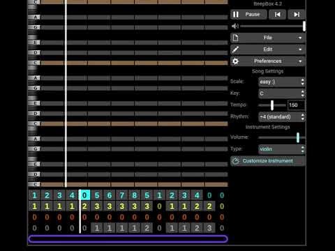Ultrakill themed music on beepbox