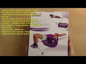 Crivit Peanut Exercise Ball unboxing and review