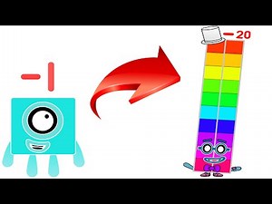 Numberblocks full season Uncannyblocks Band Negatives from -1 to -20