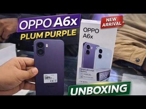 OPPO A6x Plum Purple 💜Color Complete Unboxing & First Look
