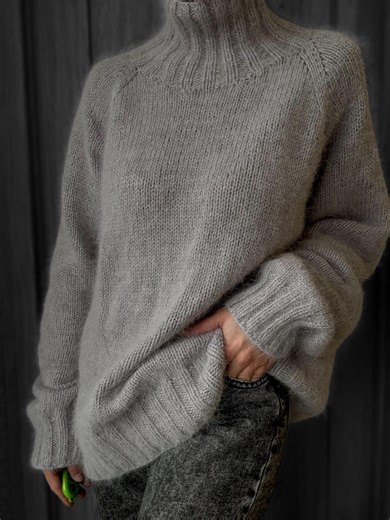 Women's Angora Sweater | Hand Knit Turtleneck Pullover | Soft Wool Jumper Unisex Angora Sweater - Etsy