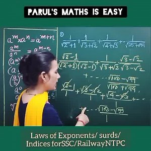 477K views · 15K reactions | Let's learn Laws of Exponents/Indices & Surds. Very useful tricks for competitive Exams. Courtesy: Parul's Math is easy! (bit.ly/parulmaths) Language: Hindi | Maths at Your Fingertips | Facebook