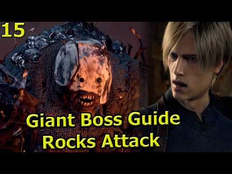 Resident Evil 4 Remake Castle Giant Boss Guide — Rocks Attack