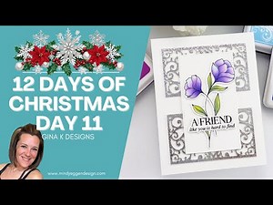 Gina K Designs 12 Days of Christmas Day 11: Poly Glaze Foiling