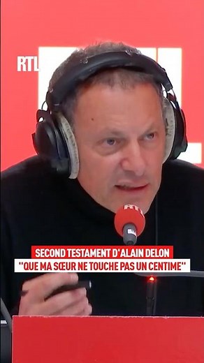 "Que ma sœur ne touche pas un centime" : Alain Fabien Delon face à Fogiel sur RTL