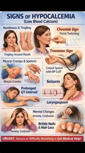 Signs of Hypocalcemia #nursingadvance #aiimsnorcet | Nursing Advance - The Rising Nursing Point
