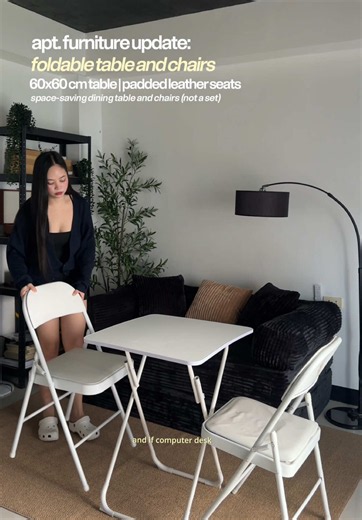 LexiLor Foldable Dining Set for Small Apartments