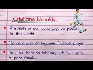 10/20 lines on Christian Ronaldo || Cristiano Ronaldo biography || Story/Profile of Ronaldo