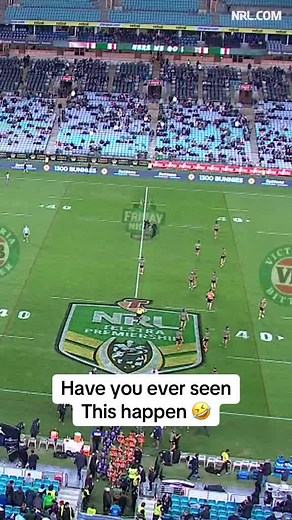 Funny NRL Player Goes to Wrong End of Field