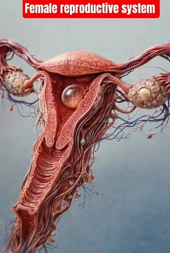 Female Reproductive System Explained | Anatomy & Functions |l Biology Short #science #shorts