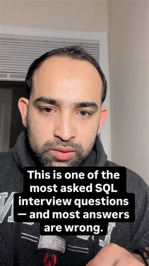 datascience.interview on Instagram: "This is one of the most asked SQL interview questions — and most answers are wrong. Finding the 2nd highest salary isn’t about memorizing a query. Interviews test: • how you handle duplicates • how you think about edge cases • how clearly you explain your approach I break it down step by step in this video. Save this — it comes up a lot in interviews. #sql #softwareengineer #interviewprep #dataanalytics #datascience"