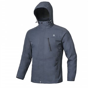 [Hot Item] Outdoor Clothing Men Softshell Jacket Windbreaker Light Waterproof Jacket with Hidden Hood