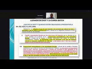 CTaller de llenado DIOT y su carga batch