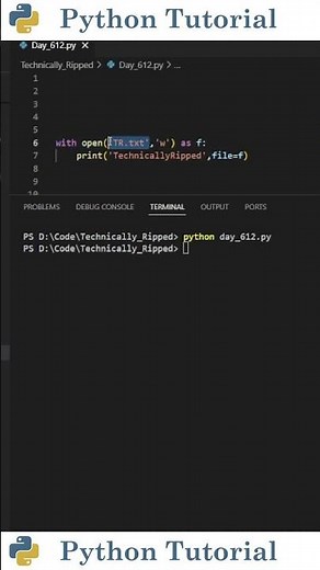 Printing Text To Files With Python | Python Tutorial