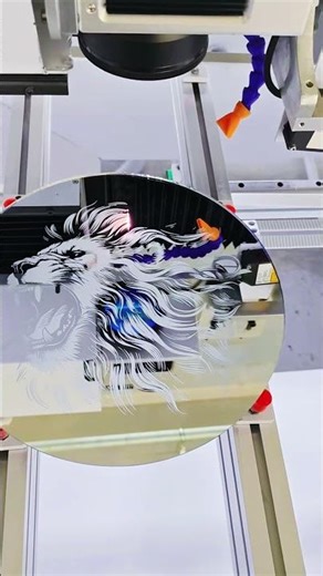 LED Mirror Laser Engraving Machine glass mirror laser engraving equipment for glass solution