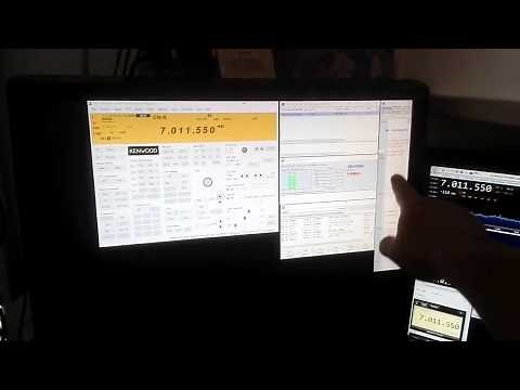 Remotehams - setup with panadapter view and logging and CW keying and CAT remotehead control
