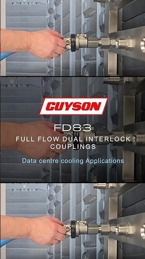 Full flow dual interlock couplings for data centre cooling ⚙️💦 #datacenter #coolingsolutions