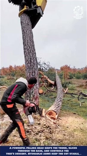 Excavator Tree Felling Machine Innovation for Controlled Tree Harvesting