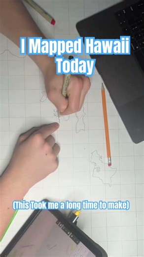 I Mapped Hawaii Today #map #geography #mapguide #mapping
