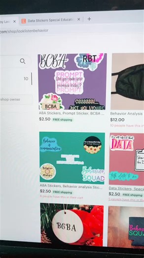 New stickers are up on the Etsy page! Check them out!! #looklistenbehavior #bcba #rbt #abatherapy #teachersoftiktok #stickers #etsy