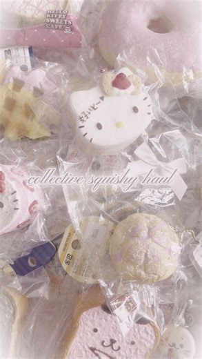 squishies are backkkk ^_^ #fypシ #squishy #squishies #squishyhaul #squishypackage #squishycollection #kawaii #heiseiretro #hellokitty #ibloom #sanrio #rilakkuma #cafeden
