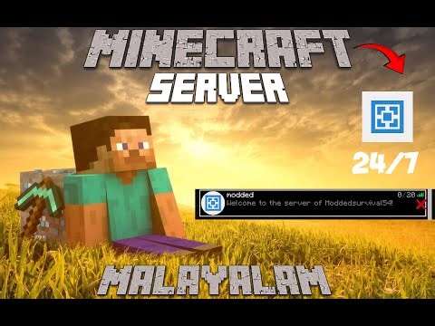 How to Make a 24/7 Minecraft Server 🔥 | Full Guide in Malayalam | Paanjali | 🎮