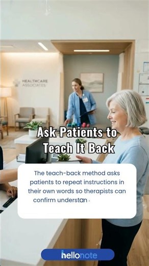 Ask Patients to Teach It Back