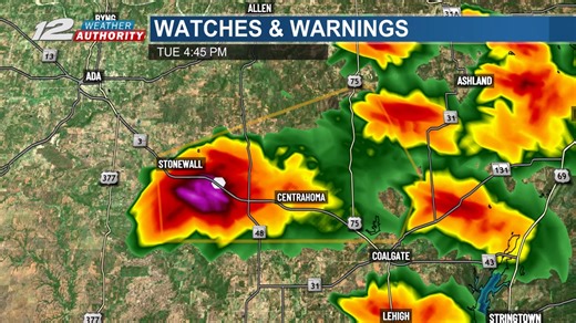 BULLETIN - IMMEDIATE BROADCAST REQUESTED Severe Thunderstorm Warning National Weather Service Norman OK 444 PM CDT Tue Sep 23 2025 The National Weather Service in Norman has issued a * Severe Thunderstorm Warning for... Central Coal County in southeastern Oklahoma... Southeastern Pontotoc County in east central Oklahoma... * Until 530 PM CDT. * At 444 PM CDT, a severe thunderstorm was located near Tupelo, moving east at 20 mph. HAZARD...60 mph wind gusts and half dollar size hail. SOURCE...Radar