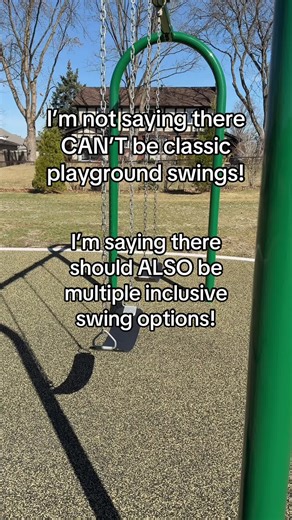 What’s your favorite type of playground swing!? #playgrounds #universaldesign #weallmatter
