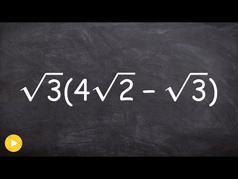 Use Distributive Property to Simplify an Expression with square roots