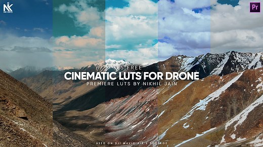 5 FREE Cinematic Luts for Drone - Pik Templates