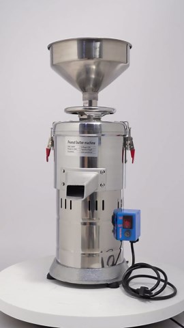 Peanut Butter Maker Machine, 110V 1100W Electric Nut Butter Machine - 33Lbs/Hour Grain Grinder Home/Commercial Use Sesame Sauce Grinder for Dry Raw Materials