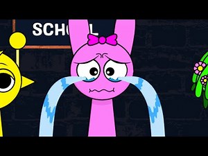 Sprunki Crying 🥺 Sprunki School 🩷🩶💛💚