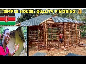 Construction of a Mud house in African village // low cost