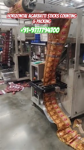 Horizontal Agarbatti Ladi Counting & Packing Machine