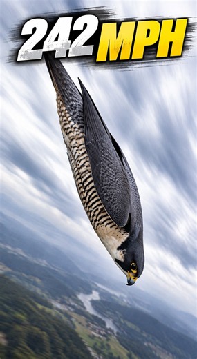 242 MPH — the fastest animal on Earth ⚡ #shorts #falcon #birds #wildlife