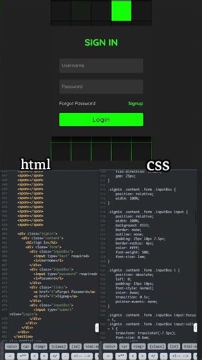 Crazy Login Screen 😳 | CSS Only#loading #html #css #webdesign #cssanimation
