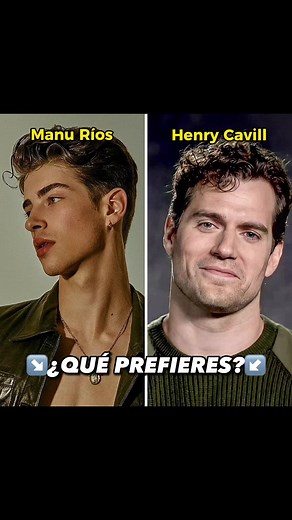 Manu Ríos y Henry Cavill distintos tipos de belleza en un hombre. #glowup #glowuptips #atractivo #boys #manurios #henrycavill