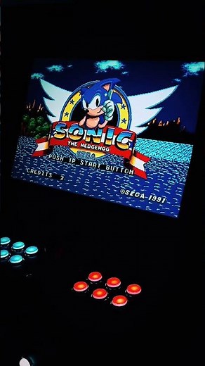 Arcade Machine – Day 17 🎮 Sonic the Hedgehog by SEGA on arcade!Can you beat this classic speed run?