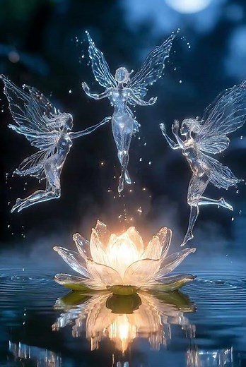 Water Fairies Dancing in a Sacred Moonlit Lake | Mystical Fantasy 4K