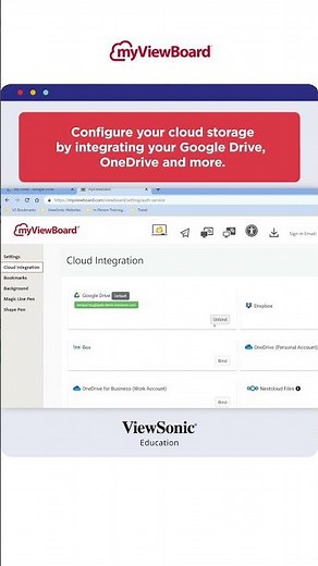 myViewBoard: Setting up Your Cloud Storage
