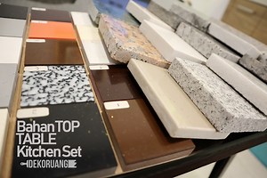 6 Bahan Untuk Top Tabel Kitchen Set - Dekoruang.com