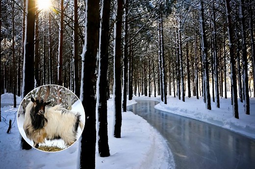 This 9-Mile Outdoor Ice Skating Path Winds You Through An Enchanting Forest