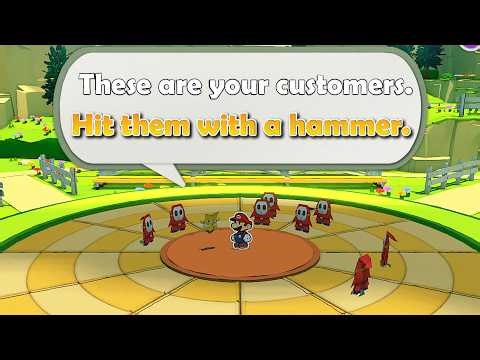 FUNNY Google Translated Paper Mario: The Origami King (Peach's Castle, Picnic Road)