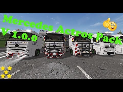 Mod Vorstellung Farming Simulator Ls17:Mercedes Actros Pack V 1.0.0