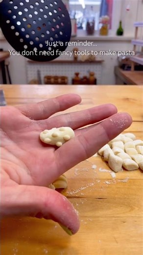 Two Ingredient Homemade Pasta #pasta #shorts