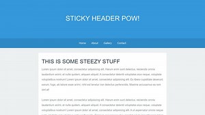 Sticky Header CSS Transition